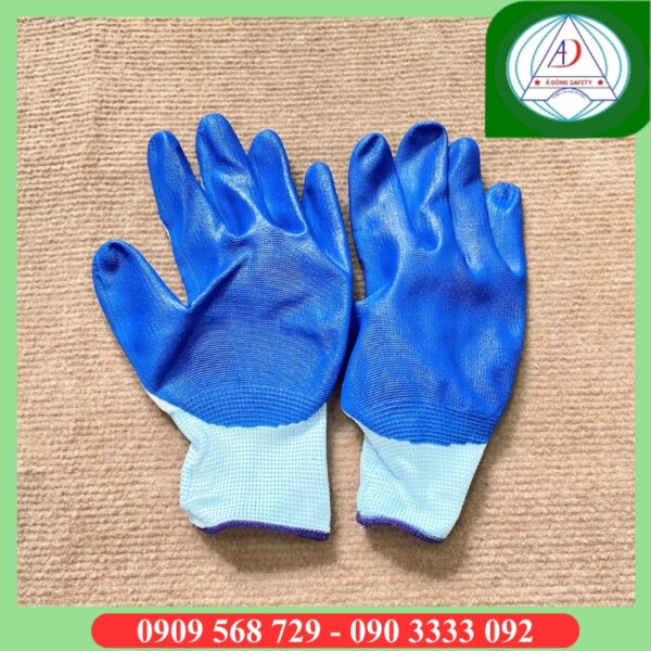 gang-tay-nitrile-phu-son-xanh-n518
